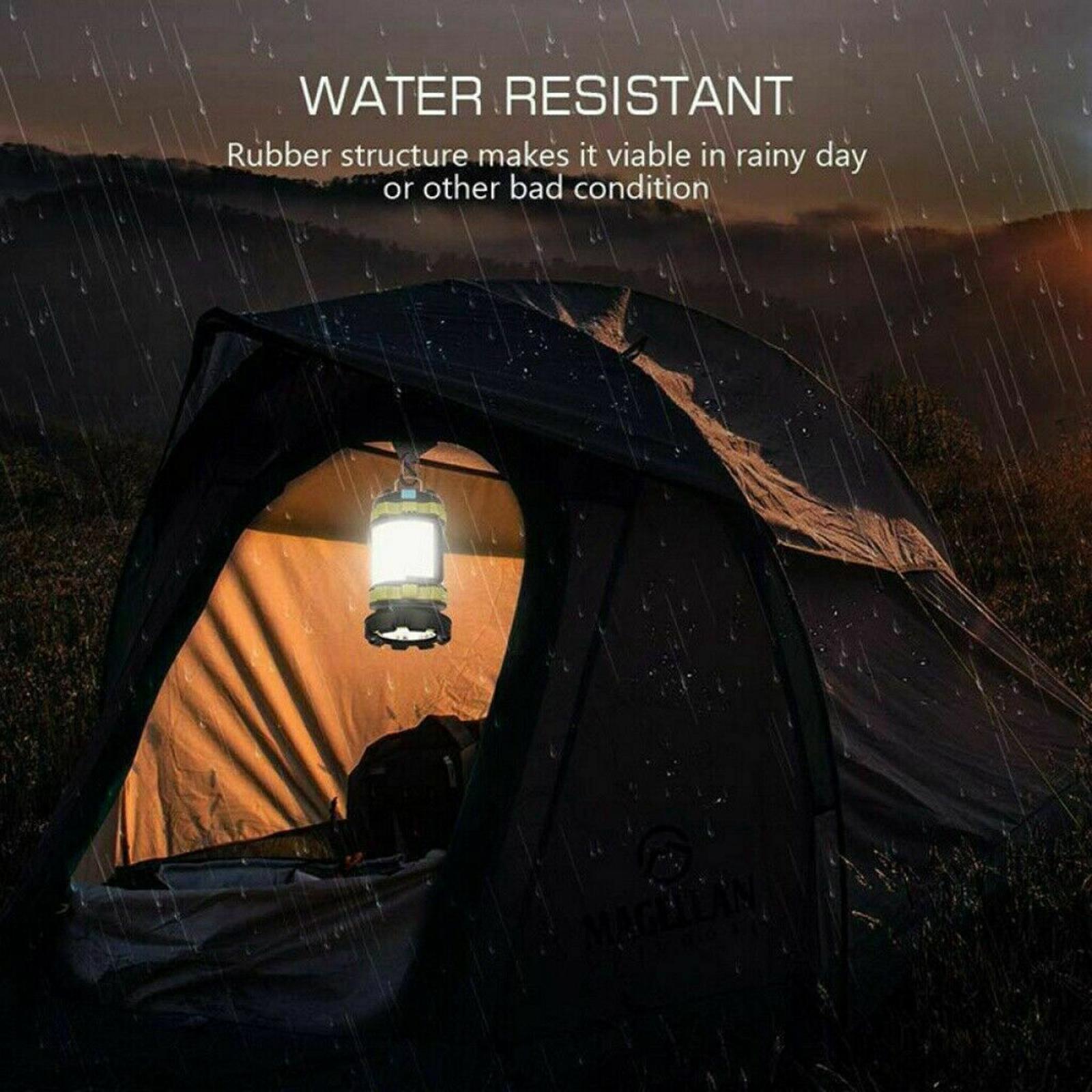 Portable LED Camping Light Outdoor Tent Lamp Handy Flashlight USB Rechargeable