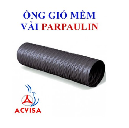 Ống gió mềm vải Tarpaulin 1P Ø150mm loại không bảo ôn 10 mét/ cuộn