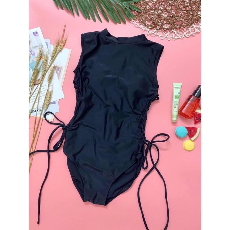 Bikini khoét eo đan dây kín đáo 3 màu