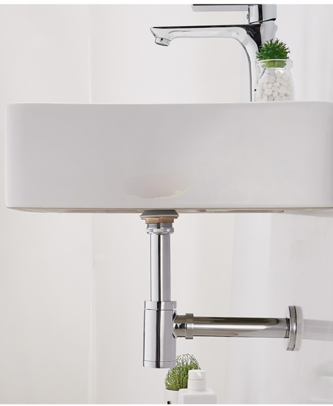 BỘ XI PHÔNG LAVABO KÍN XẢ NHẤN HT119-C