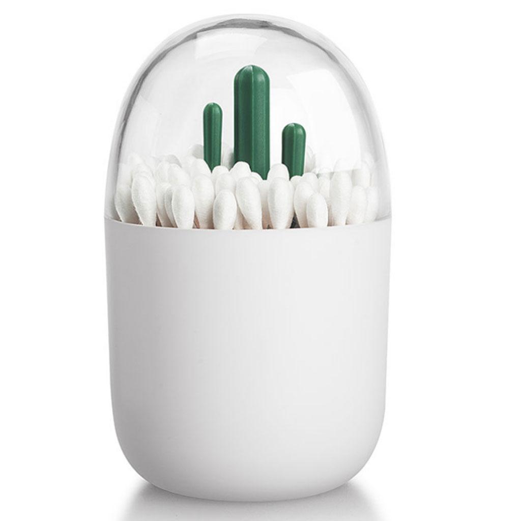 Creative Cotton Swab Holder, Qtip Toothpick Storage Box Canister Organizer, Dust-proof