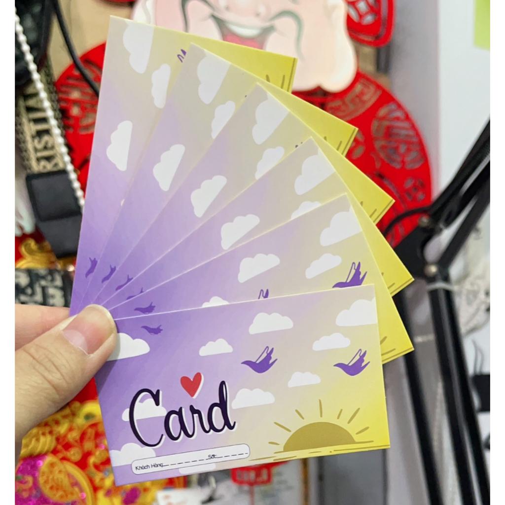 20-50 Thẻ tích điểm - phiếu tích điểm card tích điểm 9x5