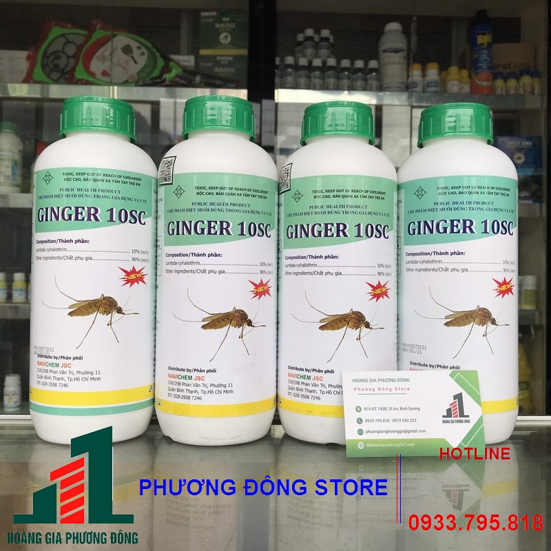 Thuốc diệt muỗi và côn trùng GINGER 10SC