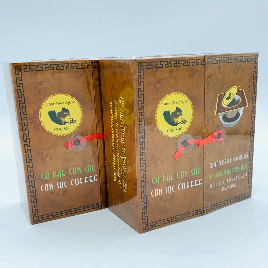 Cà phê phin giấy Con Sóc Đôi Nâu