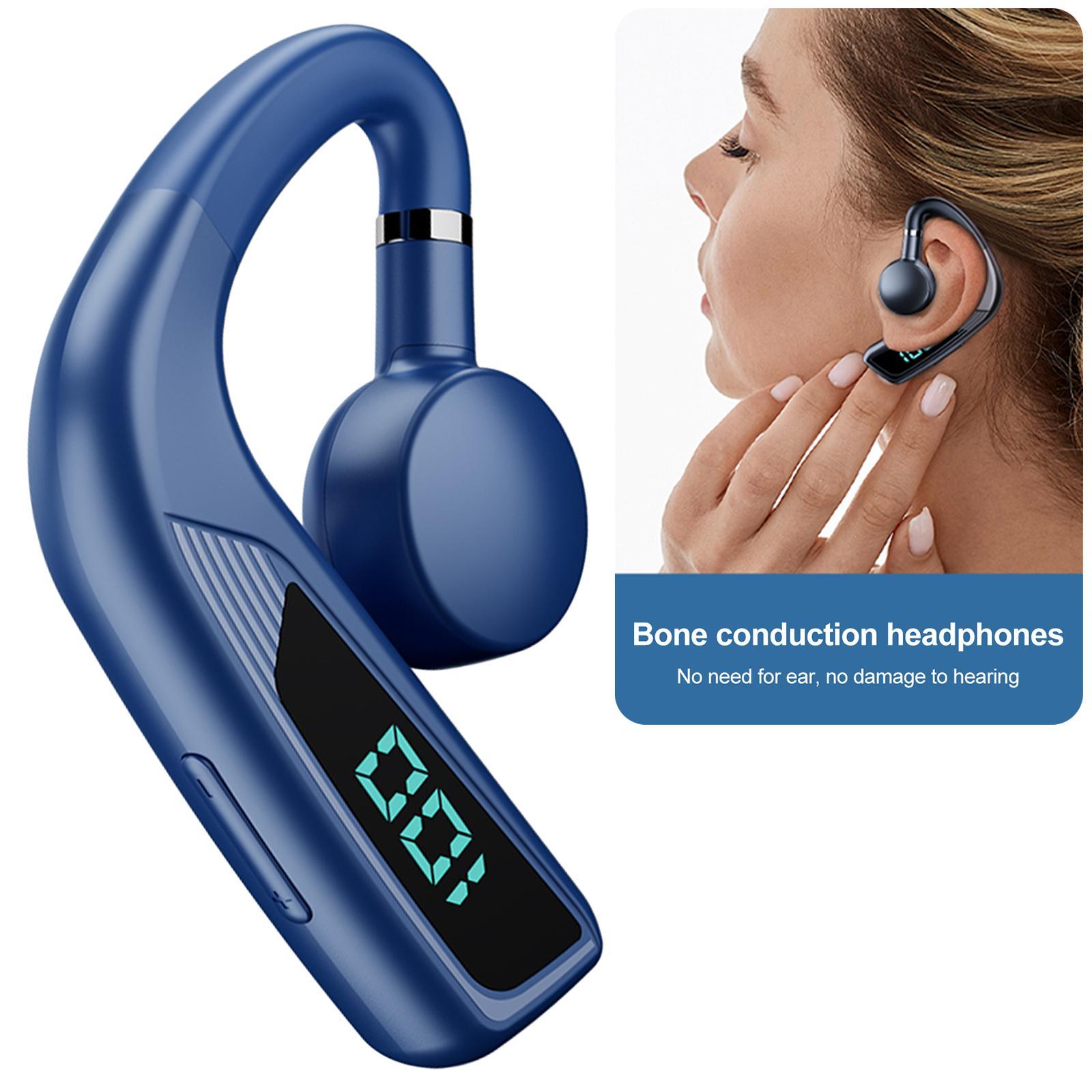Bone Conduction Headphones Sweat Resistant 30 Hours Music Wireless Earbuds for Workout Driving