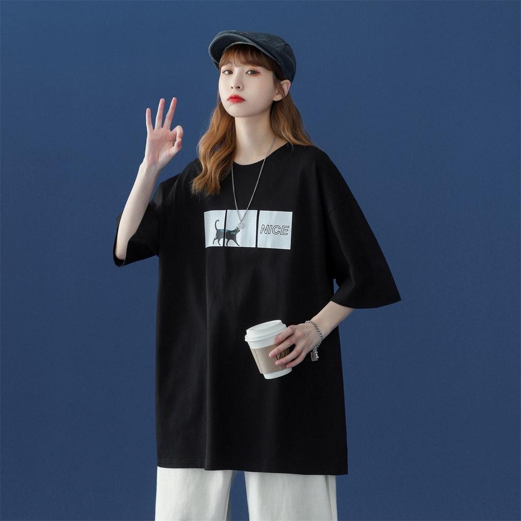 Áo thun tay lỡ form rộng dành cho các bạn nữ