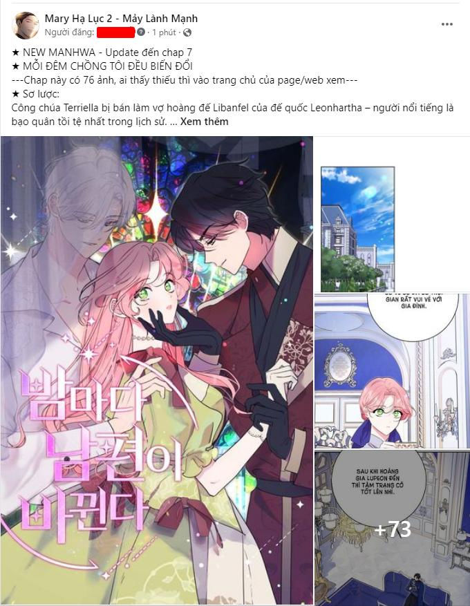 mỗi đêm chồng tôi đều biến đổi chapter 6.1 1