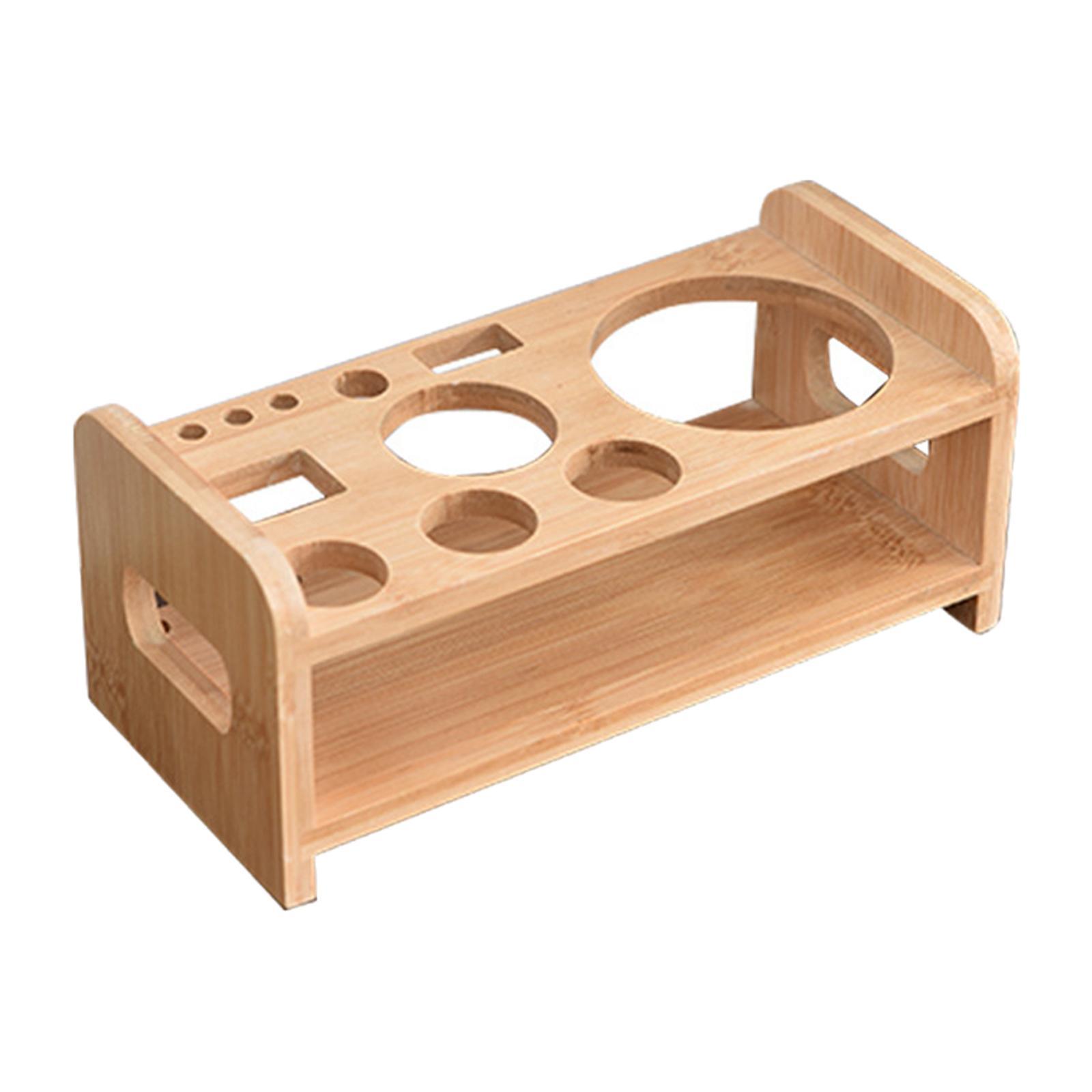 Bartending Tool Stand Wooden Durable Cocktail Shaker Bartender Stand for Bar