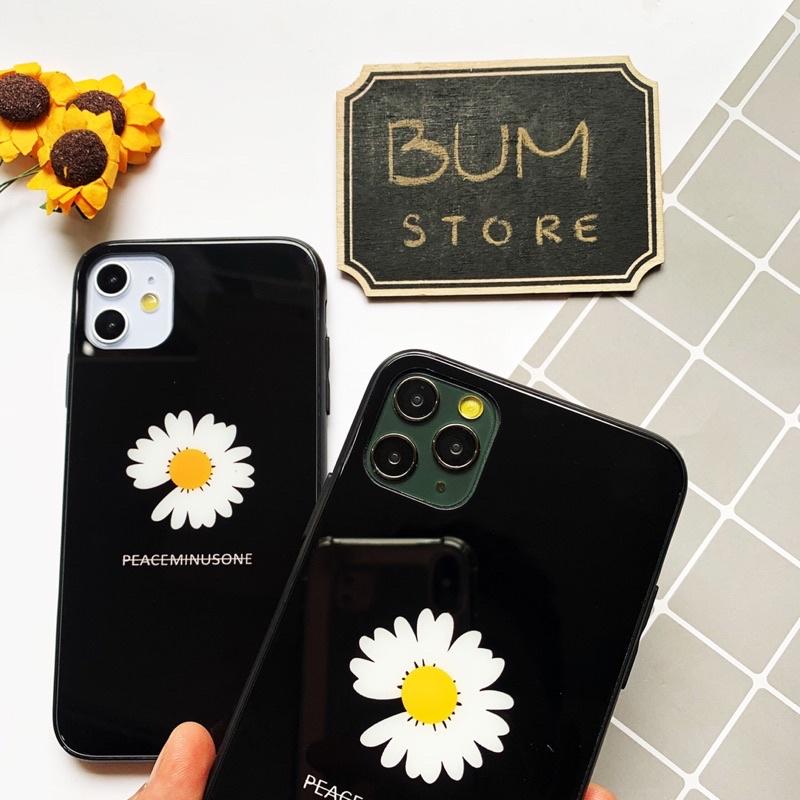 Ốp Lưng Kính Hoa Cúc Iphone 11 / 11 Pro / 11 Pro Max