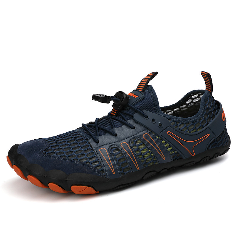 Outdoor river upstream shoes large mesh breathable and quick-drying five-finger wading shoes