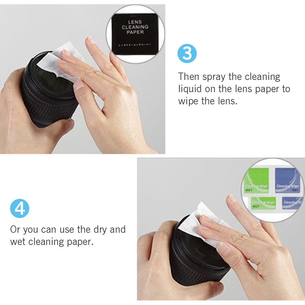 Professional Camera Cleaning Kit Lens Cleaning Kit with Air Blower Cleaning Pen Cleaning Cloth for Camera Phone Laptop