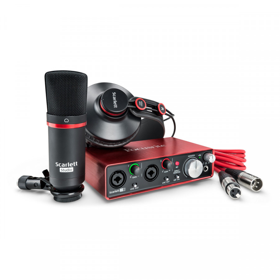 Focusrite Scarlett 2i2 Studio (2nd Gen) - Combo phòng thu cá nhân - Hàng Nhập Khẩu