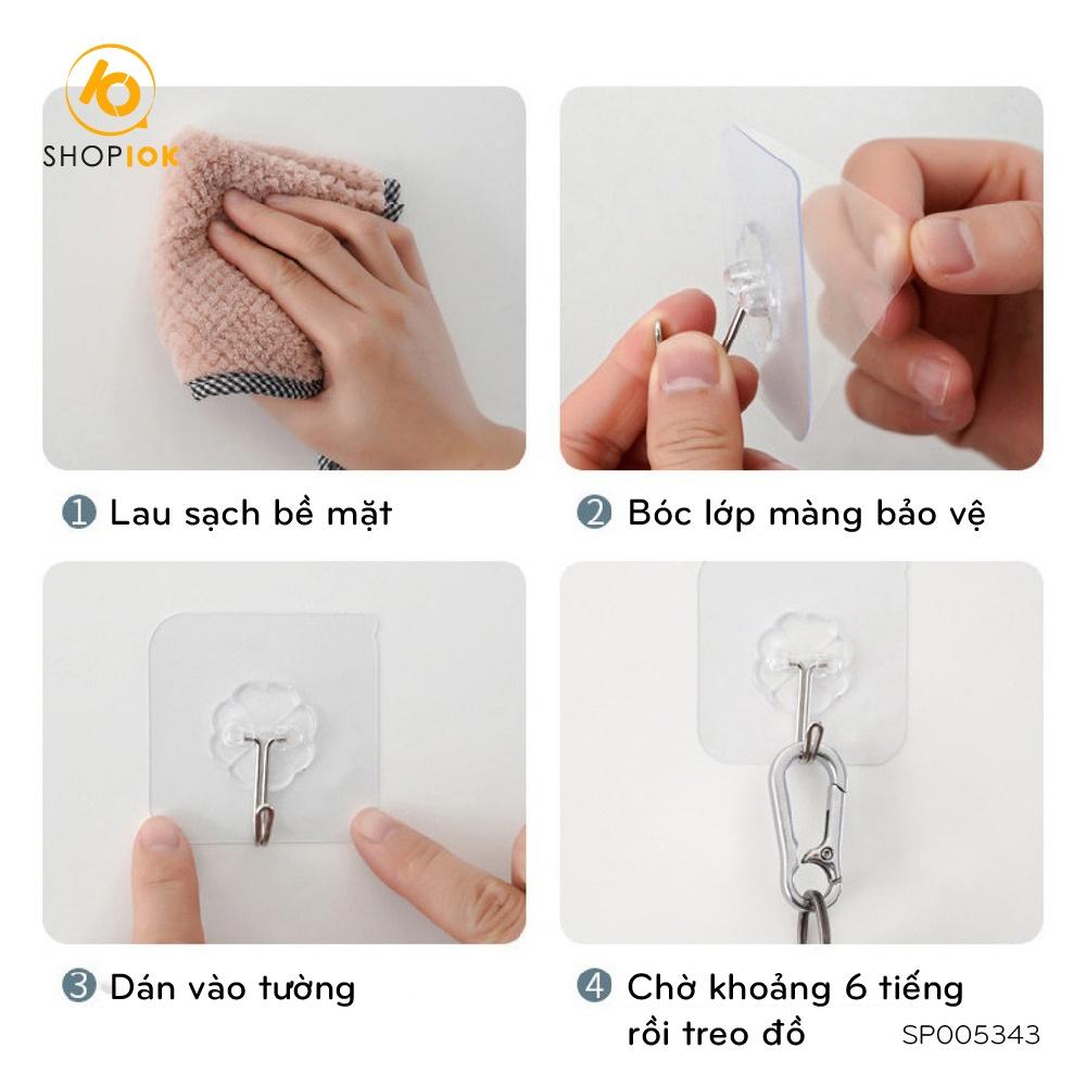 Móc Dán Tường Siêu Dính Chịu Lực Treo Đồ, Quần Áo - SP005343