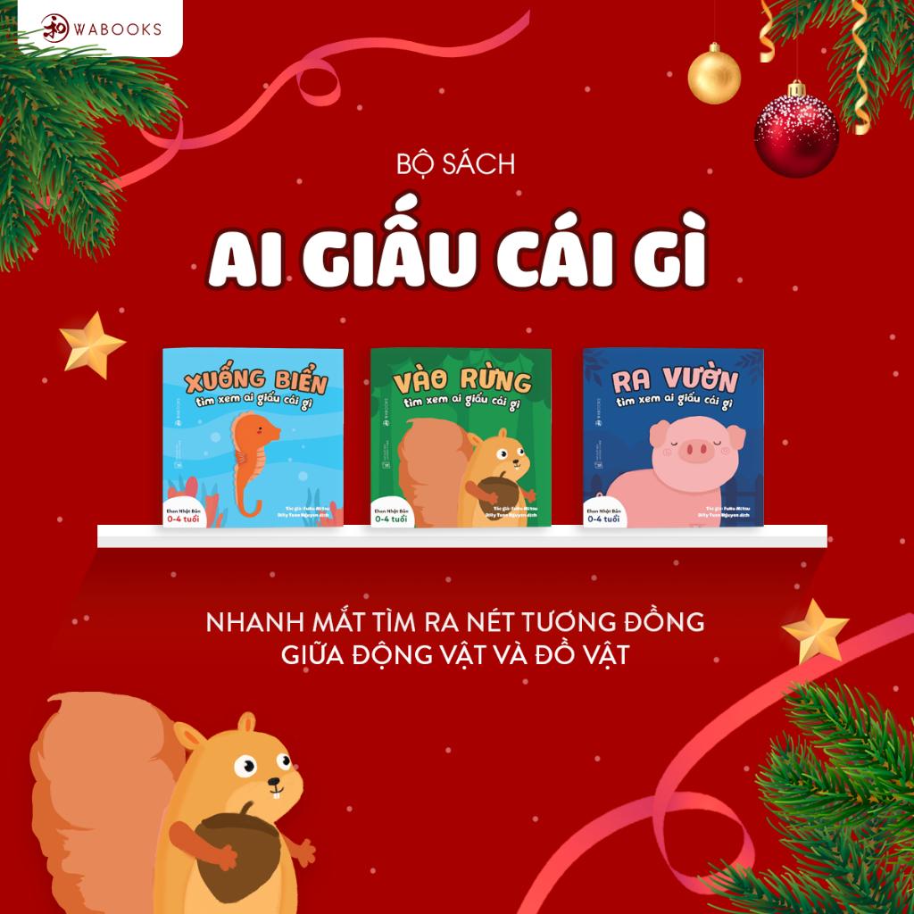 Ehon Học Nói - Combo 9 cuốn Âm thanh và Ai giấu cái gì - Cho bé từ 0-3 tuổi - Bản Quyền