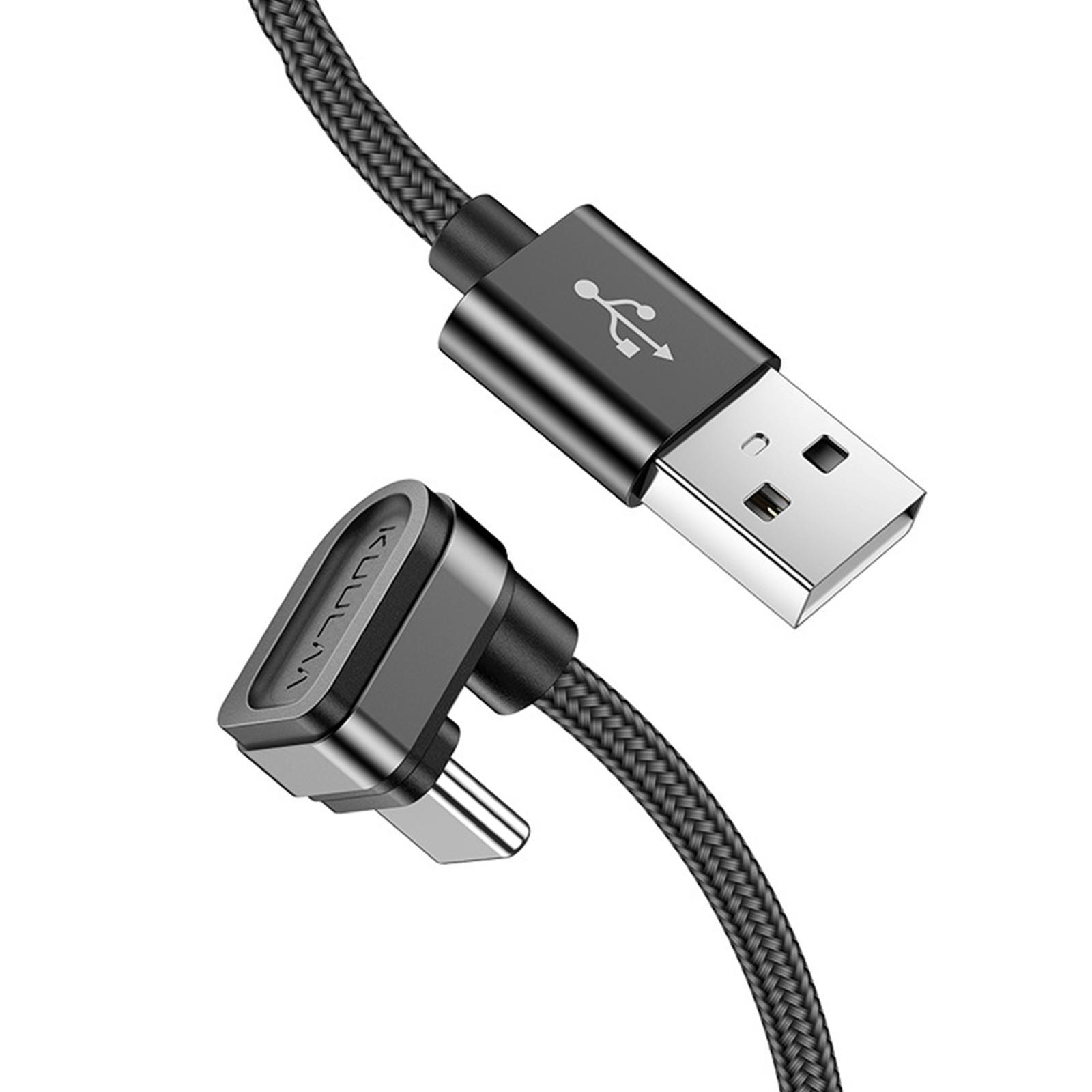 3 X USB C Cable   Flexible for Most Type C Devices Black