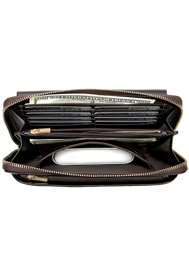 Clutch da thật - Ví cầm tay nam da bò BHM9043