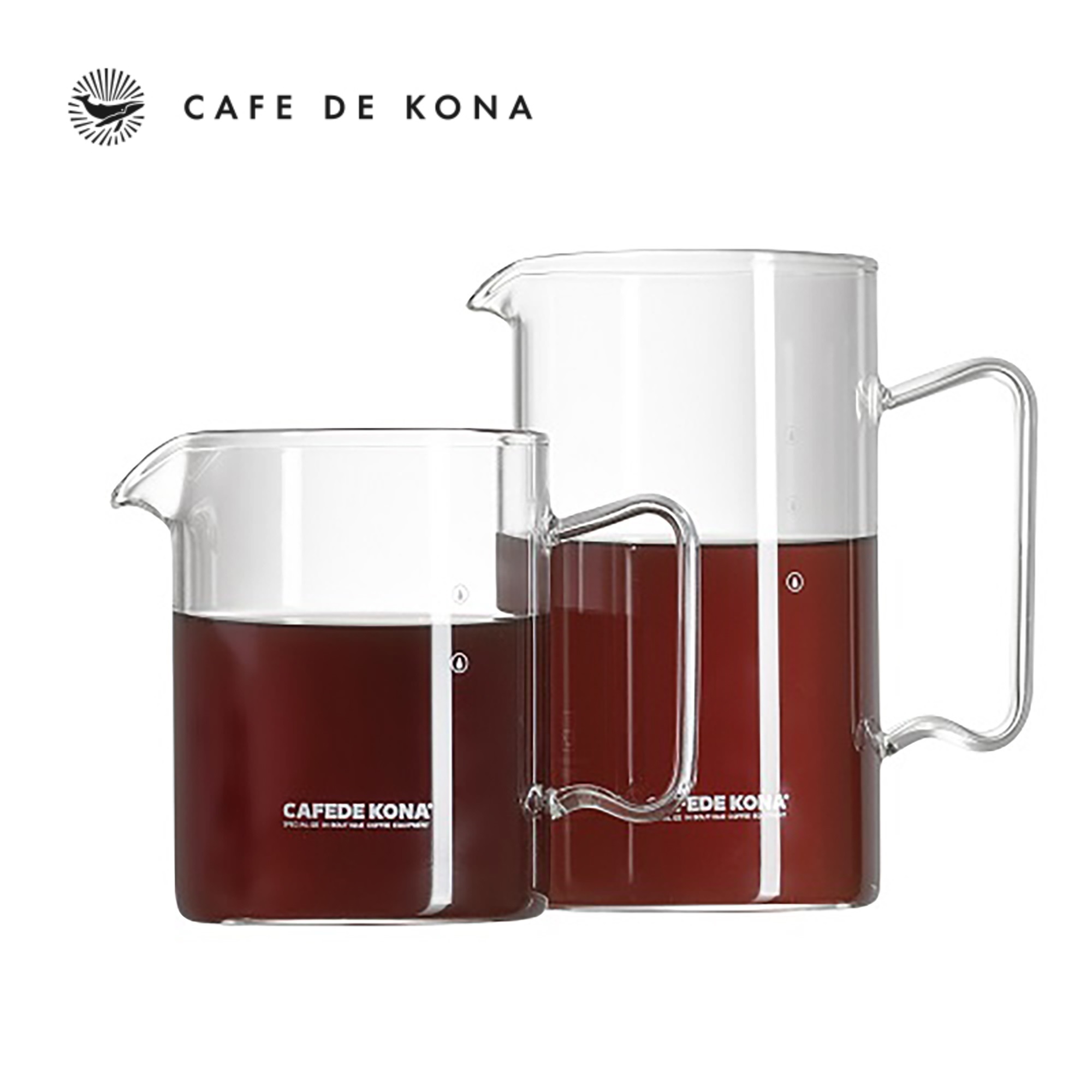 Bình ca thủy tinh thân đứng CAFE DE KONA