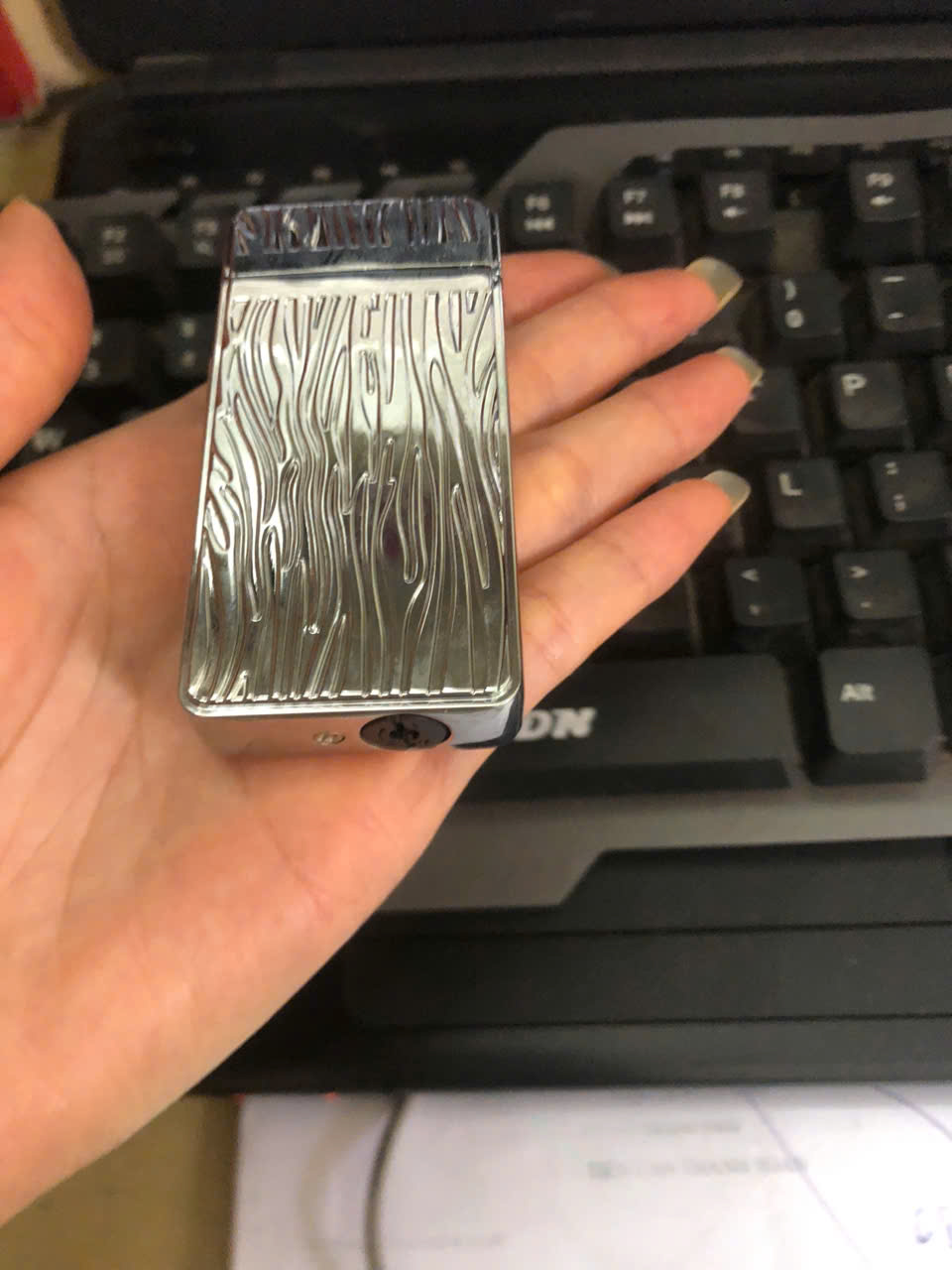 Vỏ Hộp Quet Bật Lửa Ga Đá TH-636 Có 2 Chế Độ Lửa, Ô Quan Sát Dung Lượng Ga