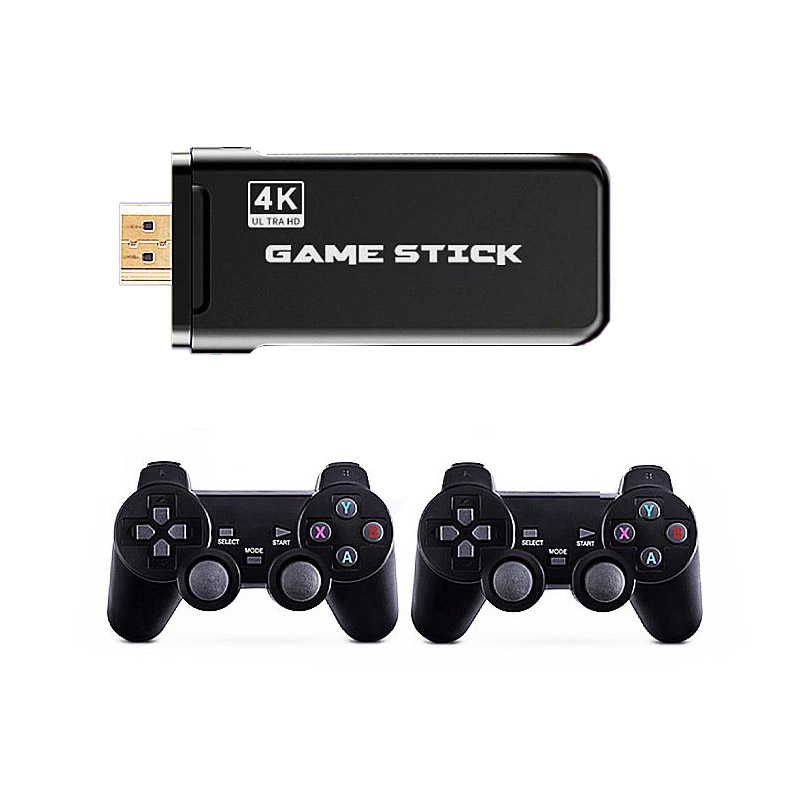 Máy chơi game 4 nút Aturos U8 tích hợp 800 game cổ điển, hỗ trợ chép game bên ngoài, hỗ trợ 4K, chơi game Arcade (NES, GBA, FPS, SFC...), 2 tay cầm không dây - Hàng nhập khẩu