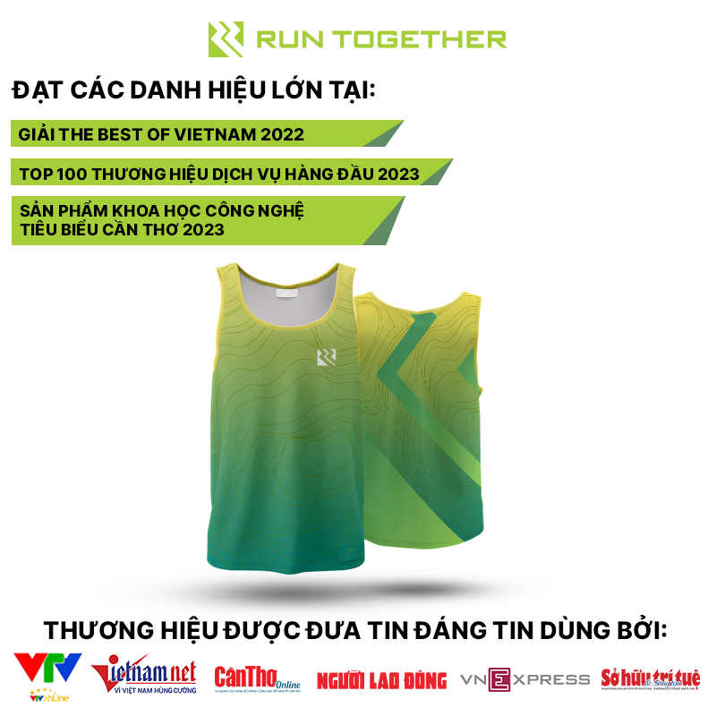 Áo Ba Lỗ Thể Thao Nam Nữ Run Together Thoáng Khí Thấm Hút Mồ Hôi