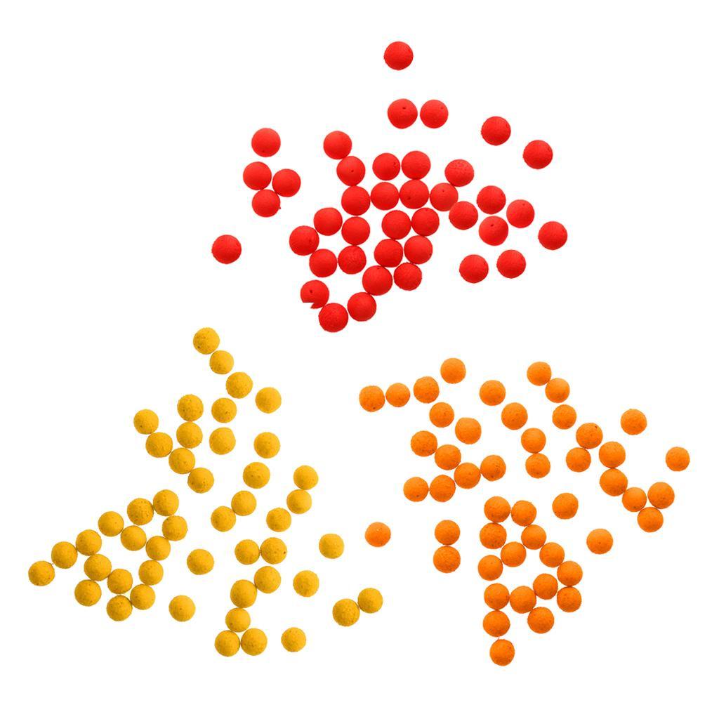 30Pcs Round Rig Fishing Beads Floating Carp Sea Fishing Lure Colorful Hard Floating Assorted Smell Floating Beads