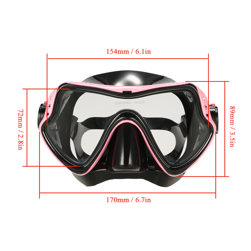 Mặt nạ lặn Mặt nạ bơi với Lớp phủ chống sương mù giúp quan sát rõ ràng hơn.