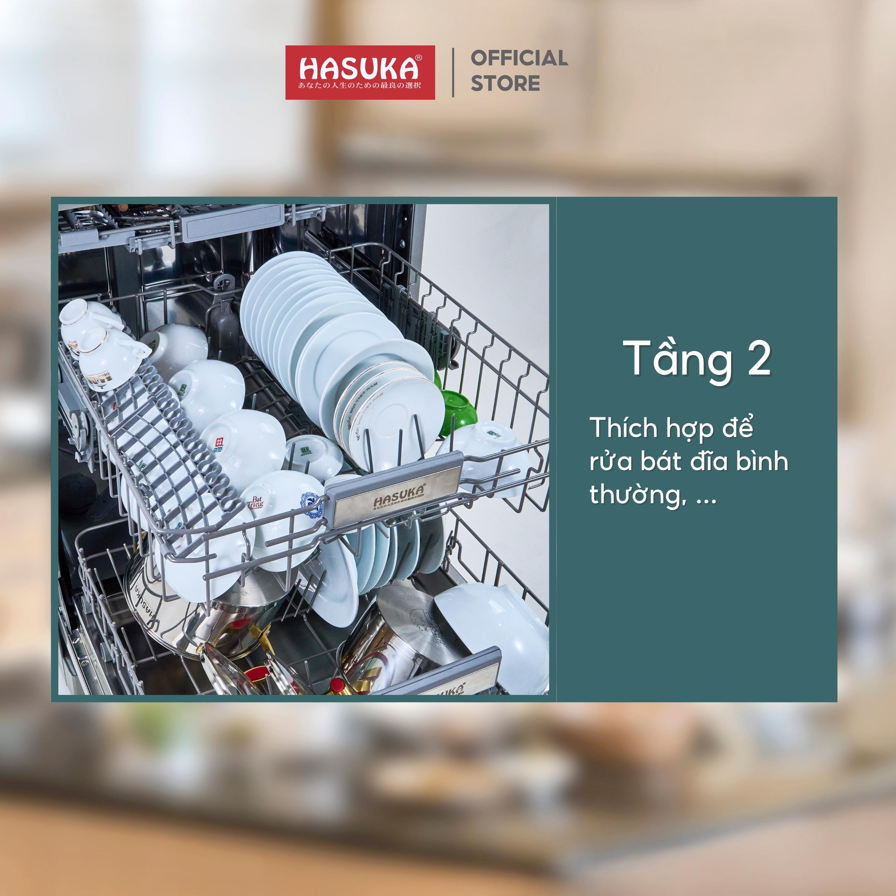 Máy rửa bát HASUKA HSK-MRB999 thiết kế sang trọng, đa dạng chương trình rửa linh hoạt - HÀNG CHÍNH HÃNG