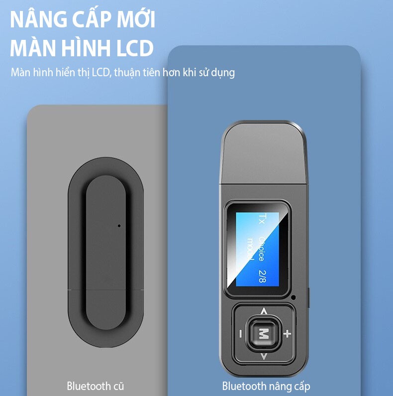 Bộ Thu Phát Không Dây 3 In 1 Bluetooth 5.0 Màn Hình LCD ROGTZ BT-03 - Hàng Chính Hãng