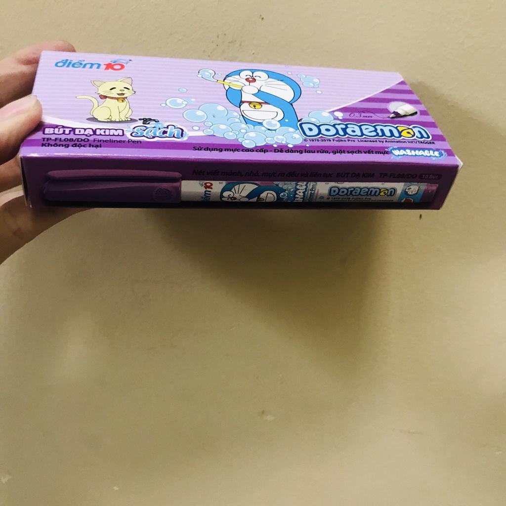 Bút lông kim Doraemon Điểm 10 TP-FL08/DO - 1 cây gel tím (vpp trí tín)