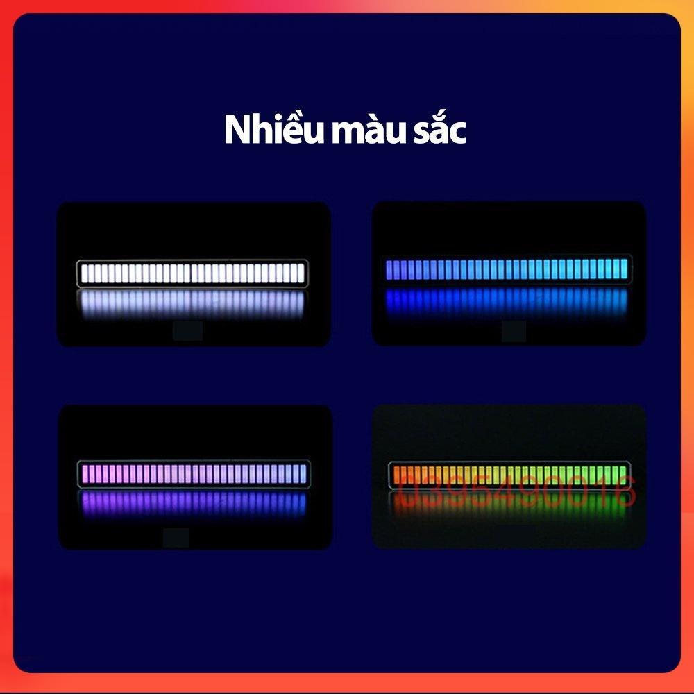 Thanh Đèn Led RGB Nháy Theo Nhạc 16 Triệu Màu, Cảm Ứng Âm Thanh Thông Minh, LED sân khấu DJ - MÀU ĐEN