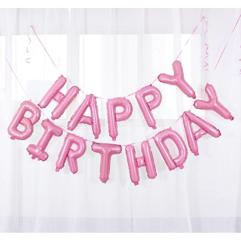 Bóng bay chữ Happy Birthday 15 màu