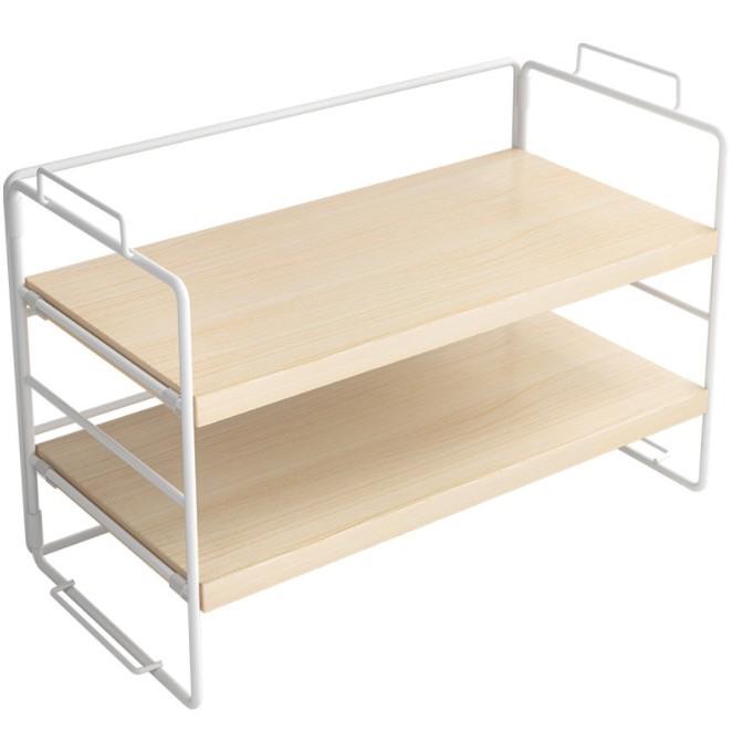 Kệ Gỗ Để Bàn Để Gọn Đồ Minimalist White - AsiaMart88