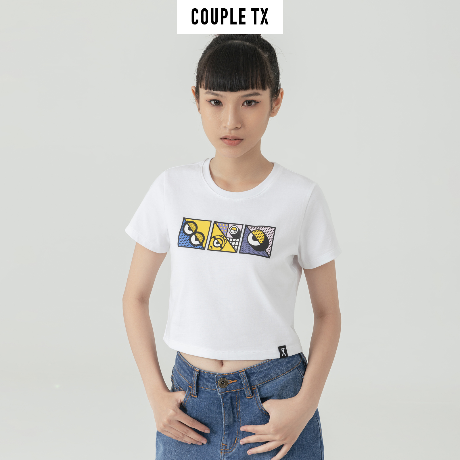 Áo Croptop Nữ In Icon Minions Couple TX WTS 2154