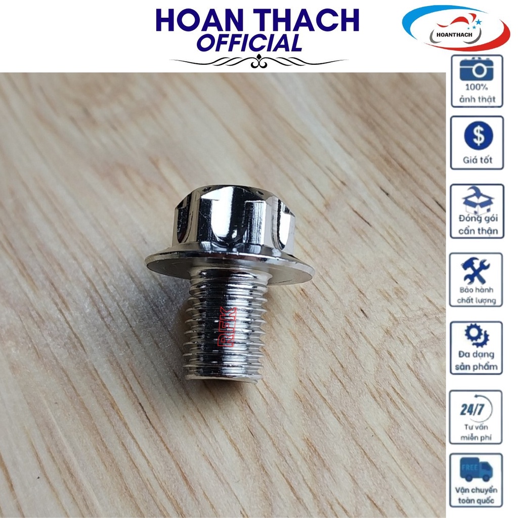 Ốc Chân Kính Salaya Ren Thuận 10L Trắng dùng cho xe máy SP010492