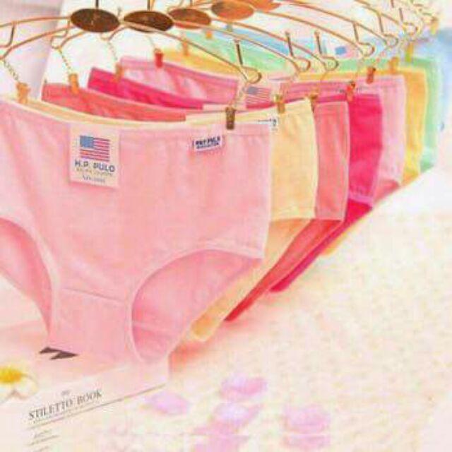 Quần lót cotton xuất Mỹ set 10 chiếc trộn màu