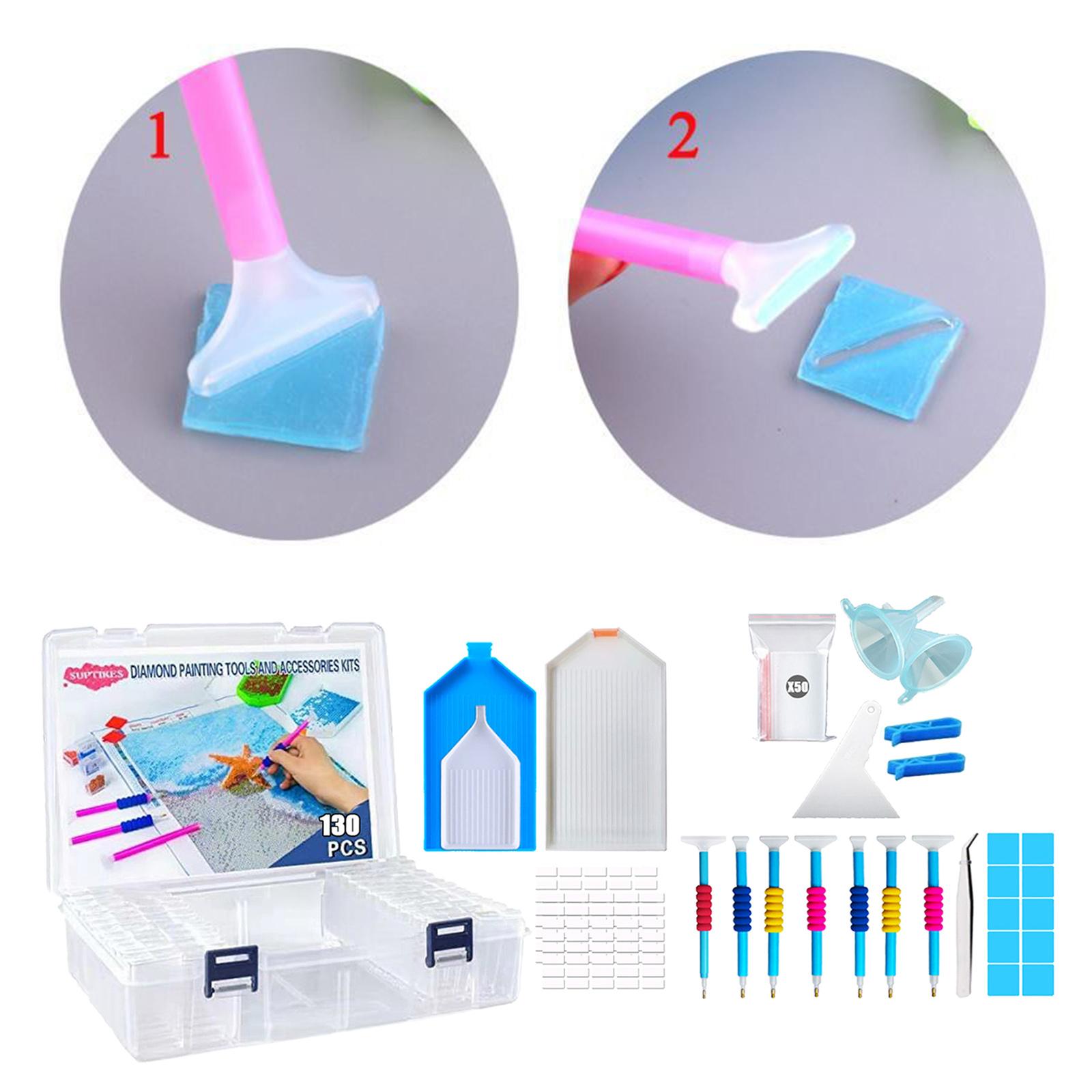Diamond Painting Tools and Accessories with 44 Slots Diamond Painting Storage Containers Box Case for Adults or Kids, Apply to 5D Diamond Painting
