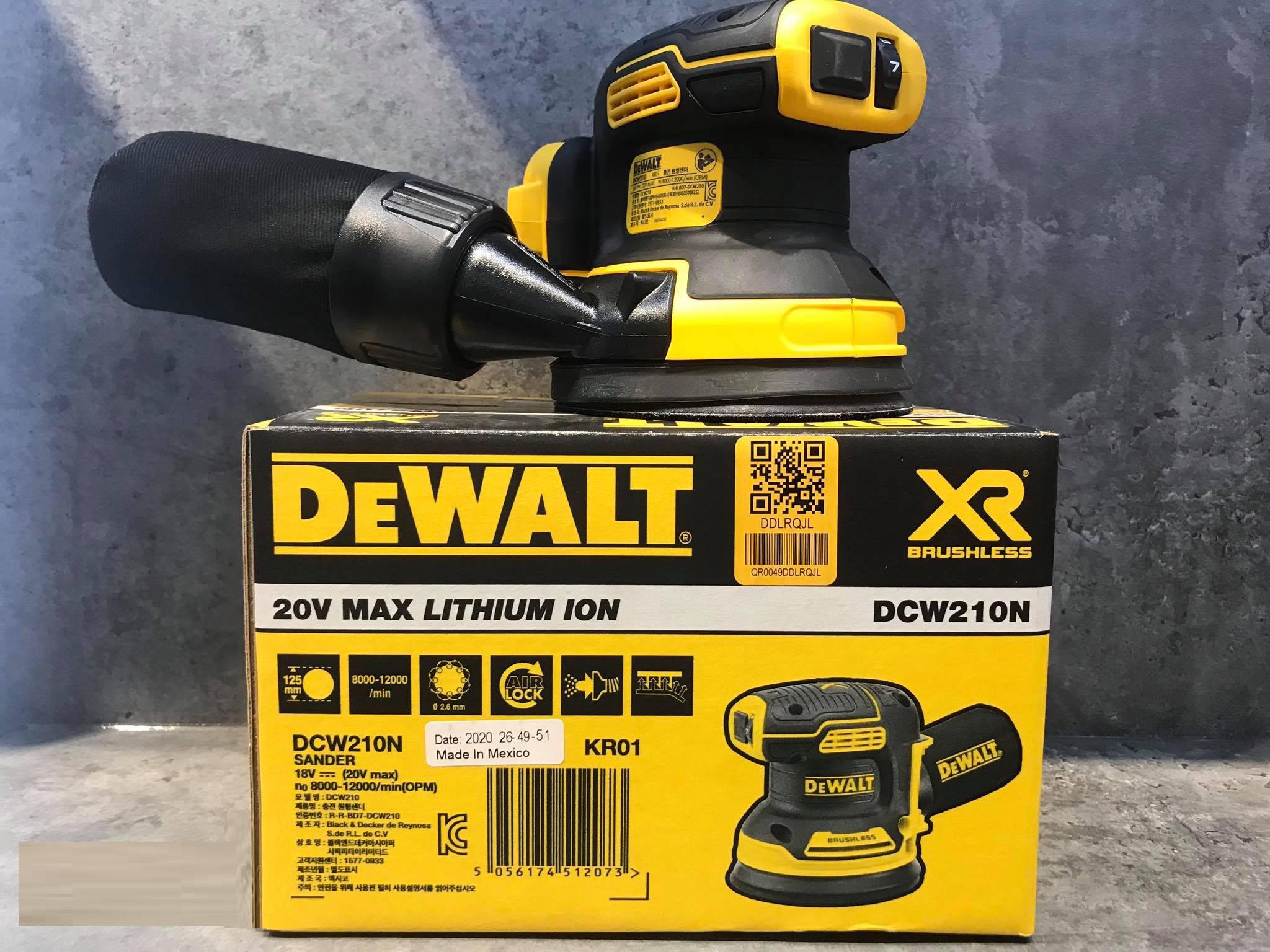 THÂN MÁY CHÀ NHÁM PIN CẦM TAY 20V-125MM DEWALT DCW210N-KR- HÀNG CHÍNH HÃNG