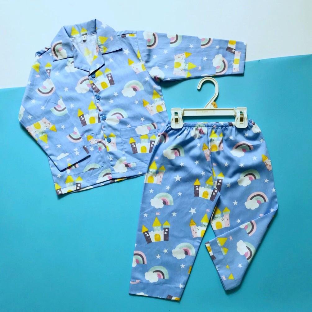 Pijama cho bé vải Thô cotton hút mồ hôi Nhiều mẫu thú xinh xắn 10-45kg