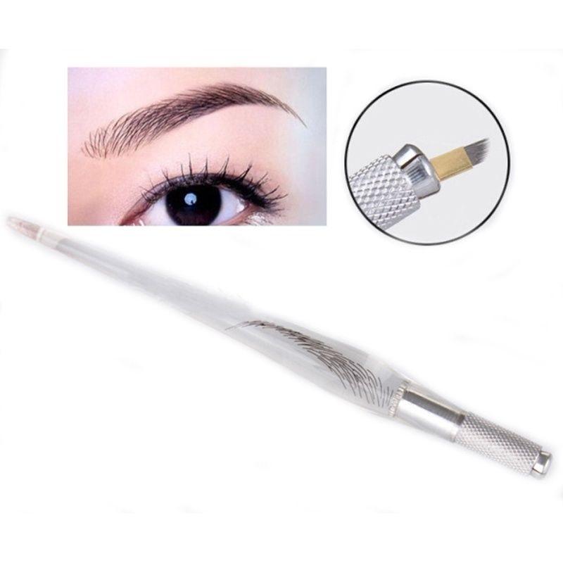 12x Reusable Microblading Pen Eyebrow Lip Line Manual  Pen Supplies
