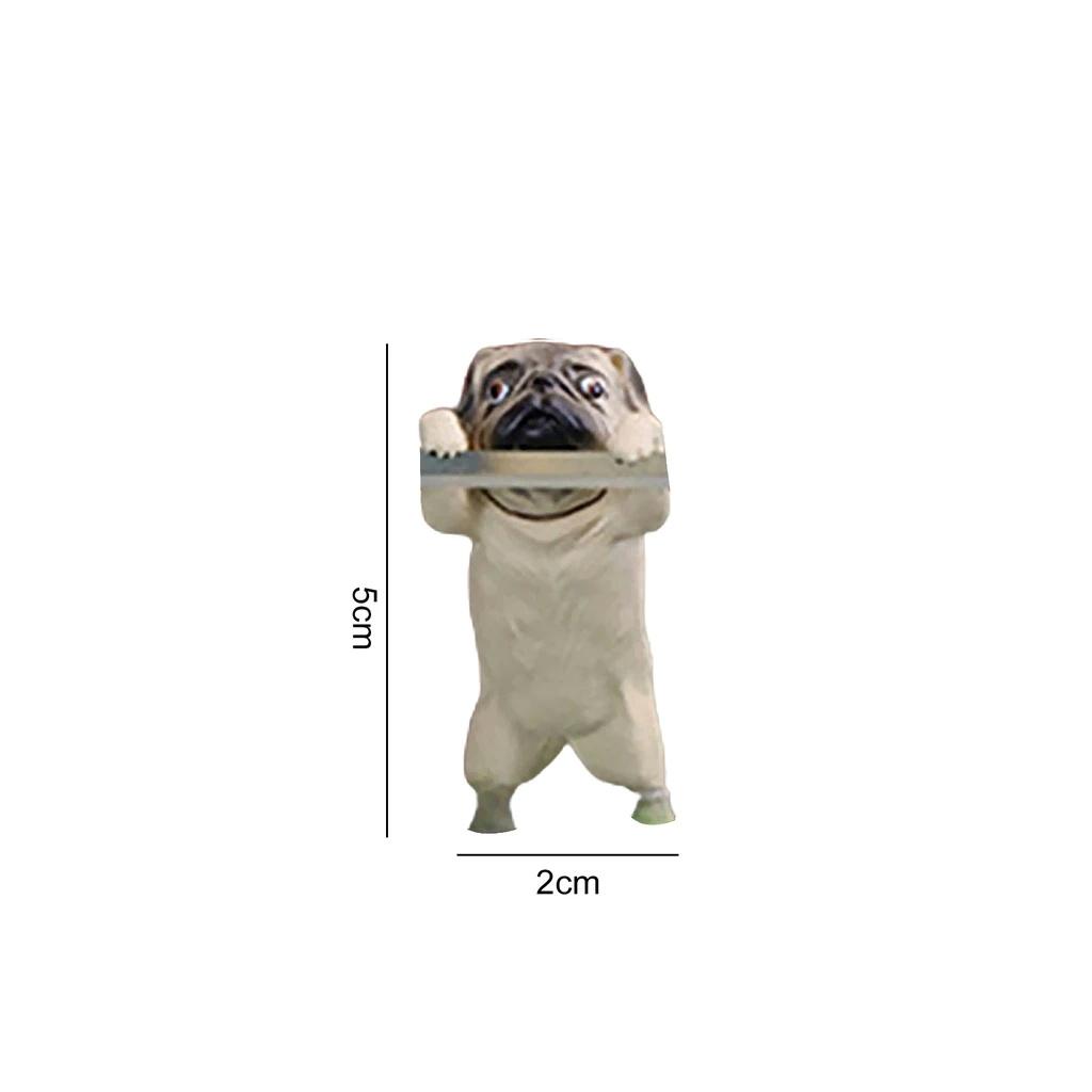 Chú Chó Pug Hoạt Hình Bằng Nhựa Resin Siêu Bền Treo Trang Trí Bể Cá