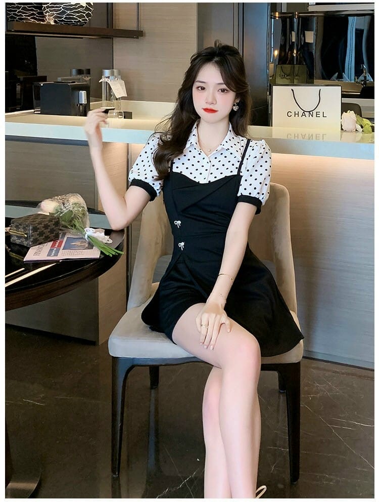 SET BỘ SHORT PHỐI LỤA BI CỔ SƠ MI