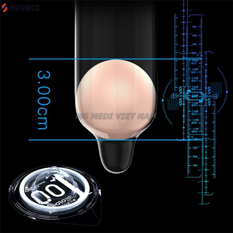 Bao Cao Su OLO Tăng Kích Thước 4.5cm, 1 Bi To, 1 Bi Nhỏ và 1 BCS Siêu Mỏng 001, nhiều gel bôi trơn kích thích điểm G