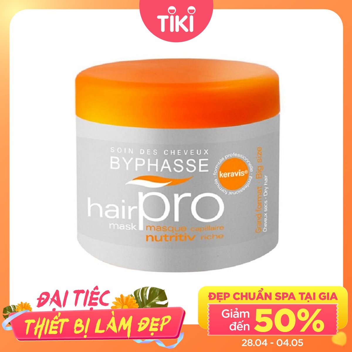 Ủ Tóc Hair Pro Byphasse (500ml) màu cam