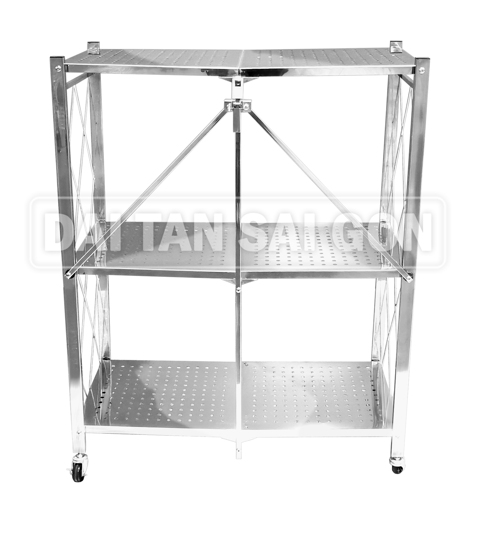Kệ inox xếp 3 tầng