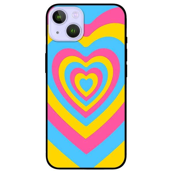 Ốp lưng dành cho Iphone 13 Mini - Iphone 13 - Iphone 13 Pro - Iphone 13 Pro Max - Tim Cầu Vồng