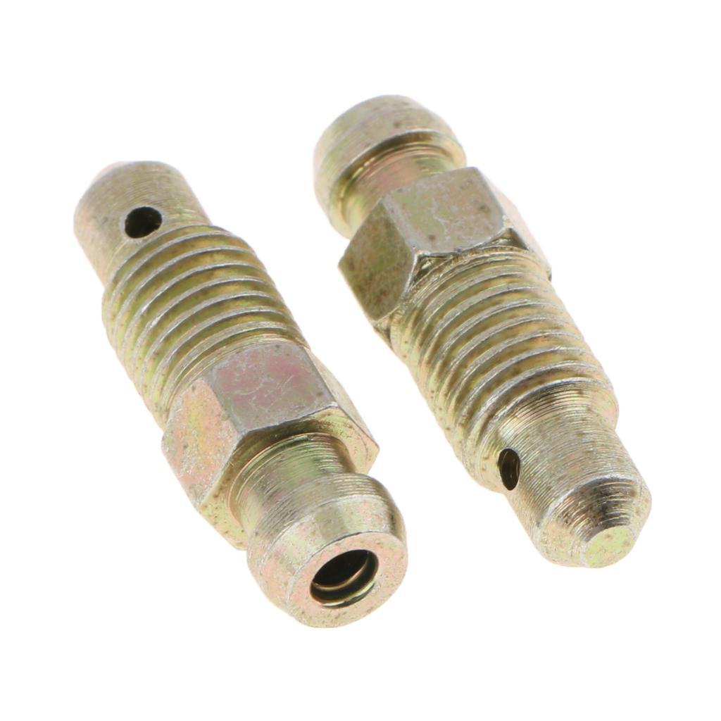 10 Pieces Car Front and Rear 26mm Brake Bleeder Screws M8*1mm