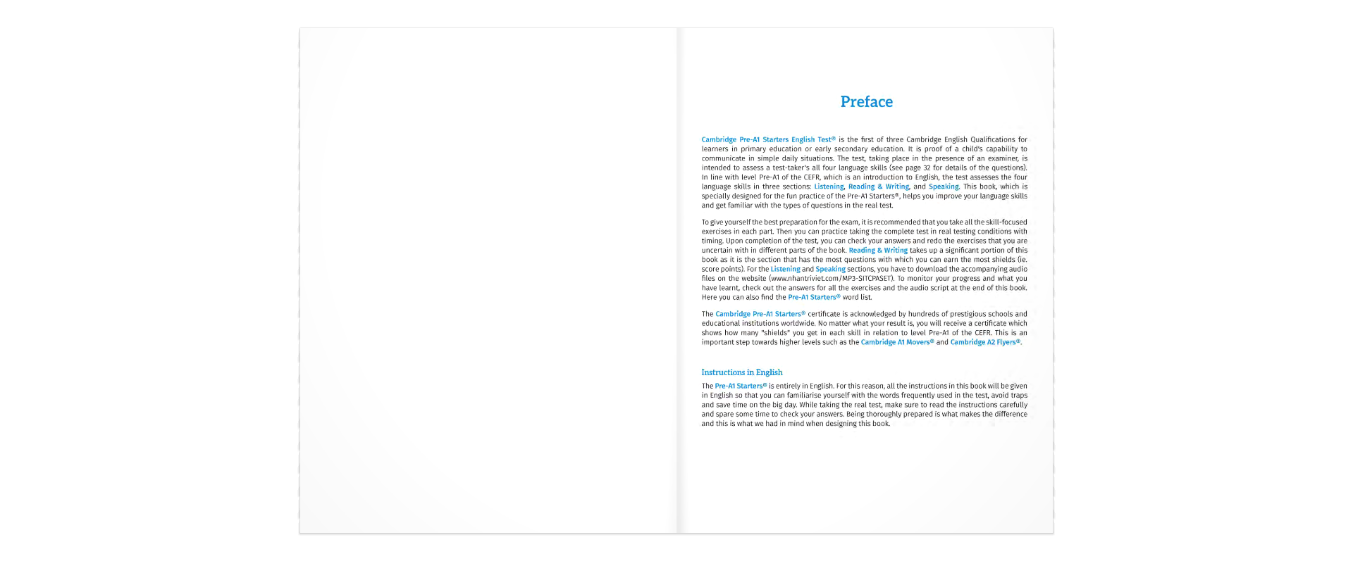 Succeed In The Cambridge Pre-A1 Starters English Test (Kèm CD Hoặc File MP3)