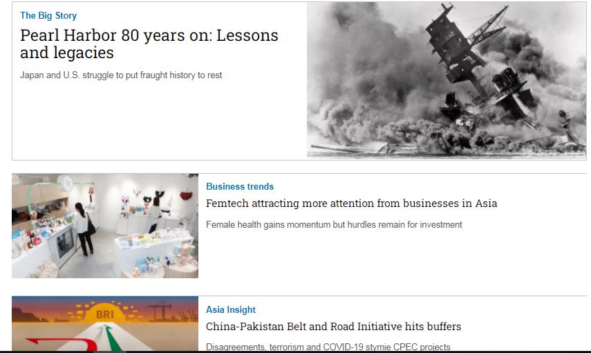 Nikkei Asian Review: Nikkei Asia - 2021: PEARL HARBOR 80 YEARS ON - 48.21 tạp chí kinh tế nước ngoài, nhập khẩu từ Singapore