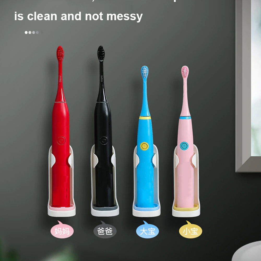 Giá treo kẹp máy đánh răng điện và máy cạo râu dùng miếng dính tường, cho các loại máy Oral B, Philips, Panasonic, Xiaomi… MIHOCO