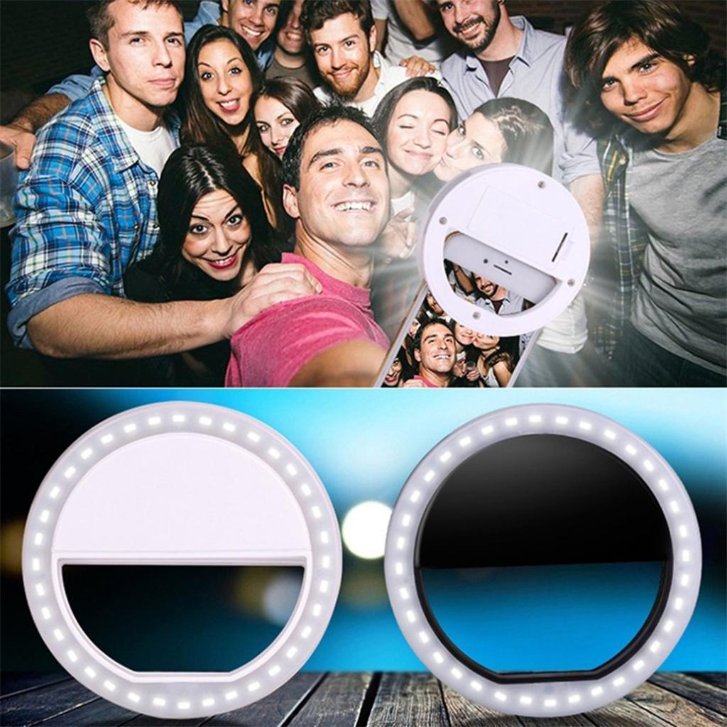 Mini Portable 36LED Fill-in USB Selfie Light Lamp For Mobilephone White